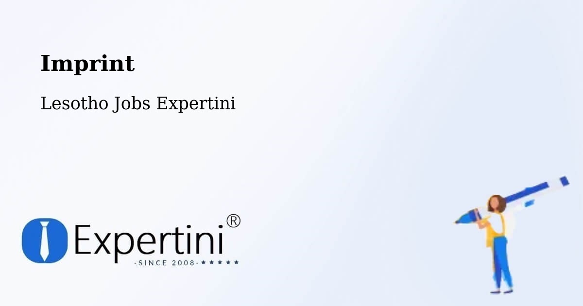 Imprint – Qacha’S Nek - Lesotho Jobs Expertini